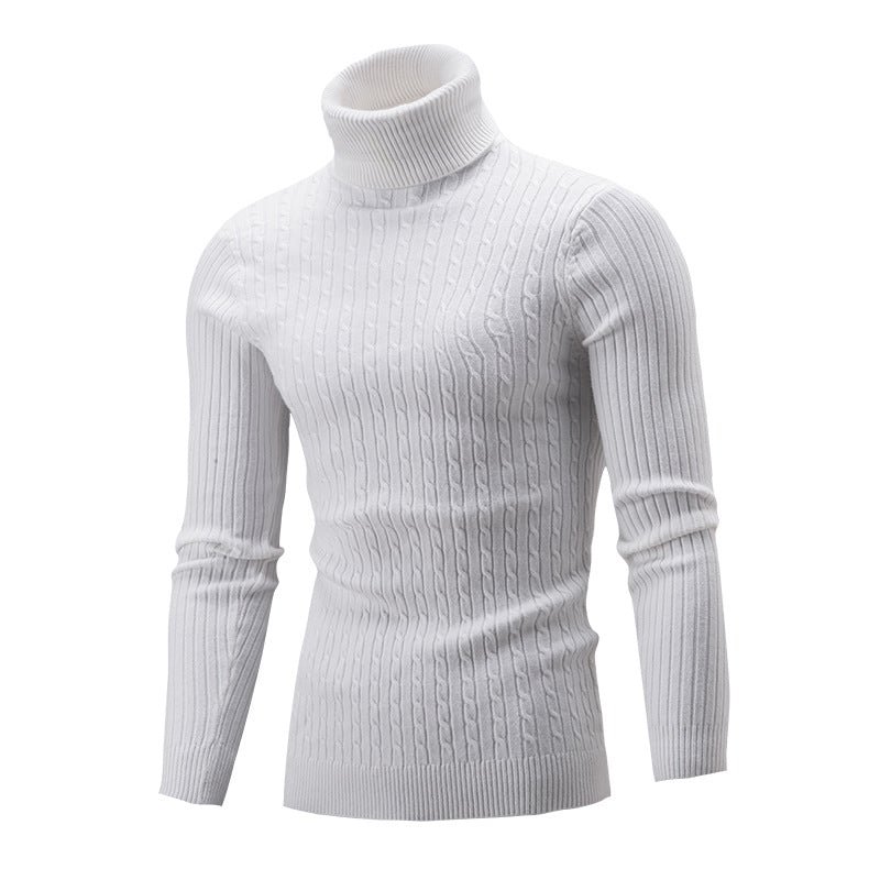 Twist Bottomed Sweater High Neck Sweater Male - VSMEE
