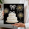 Cake DIY Pearl Art Diamond Painting Kit for Adults Home Decor 25x25cm With Frame