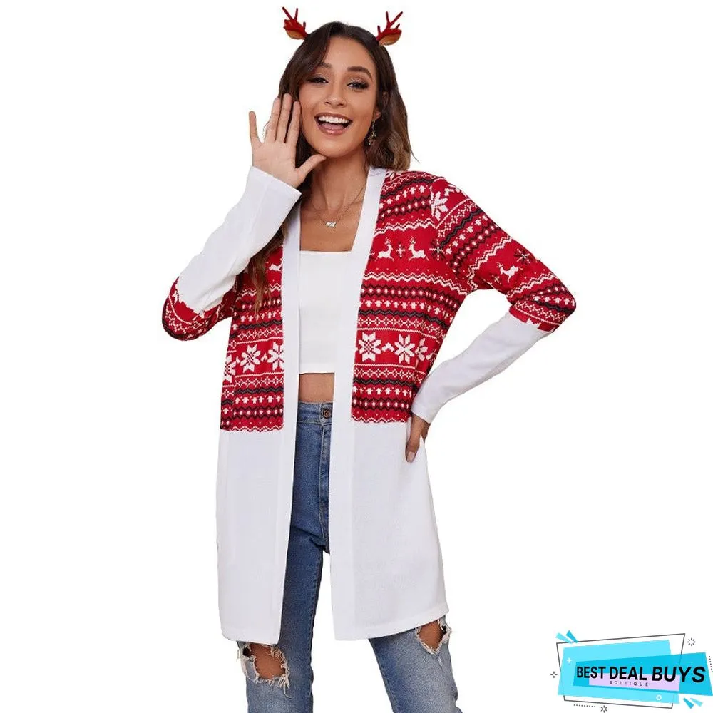 Casual Geometric Outerwear