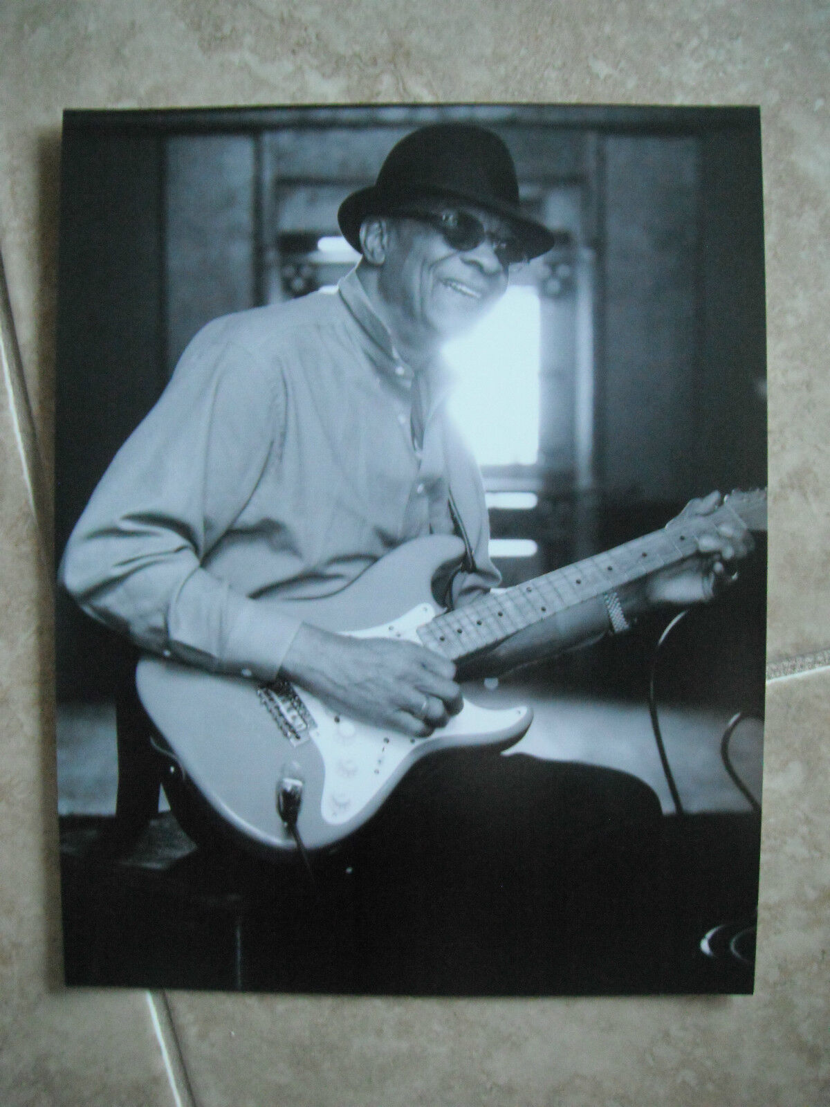 Hubert Sumlin B&W 11x14 Promo Photo Poster painting Blues Guitar Henry Fredericks