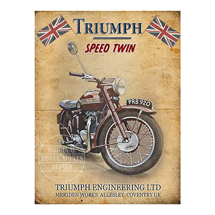 Triumph prb920 motos - Enseigne Vintage Métallique/enseignes en bois - 20*30cm/30*40cm