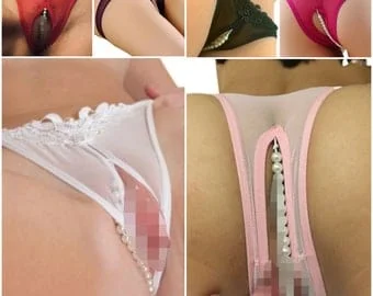 Anal Beads Panties - Panty open ouvert Tanga String Pearls Slip sexy crotchless lingerie Hipster  Stringtanga open Panties Porn horny horny wet sex pussy