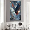 Diamond Painting-DIY Full Round Drill Flying Eagle(75*45 CM)