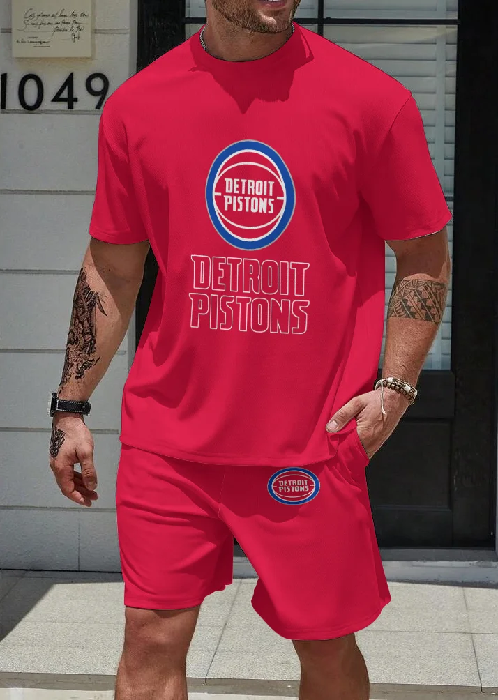 Detroit Pistons  Limited Edition Top And Shorts Two-Piece Suits