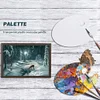 Plastic Clear Oval Painting Palette Drawing Watercolor Mixing Board PalletPainting By Numbers - DIY Venice(40*50 CM)