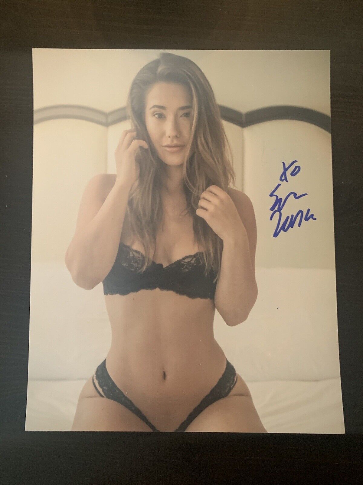 EVA LOVIA SIGNED 8x10 Photo Poster painting PORN STAR AUTOGRAPHED HOT ADULT ACTRESS RARE