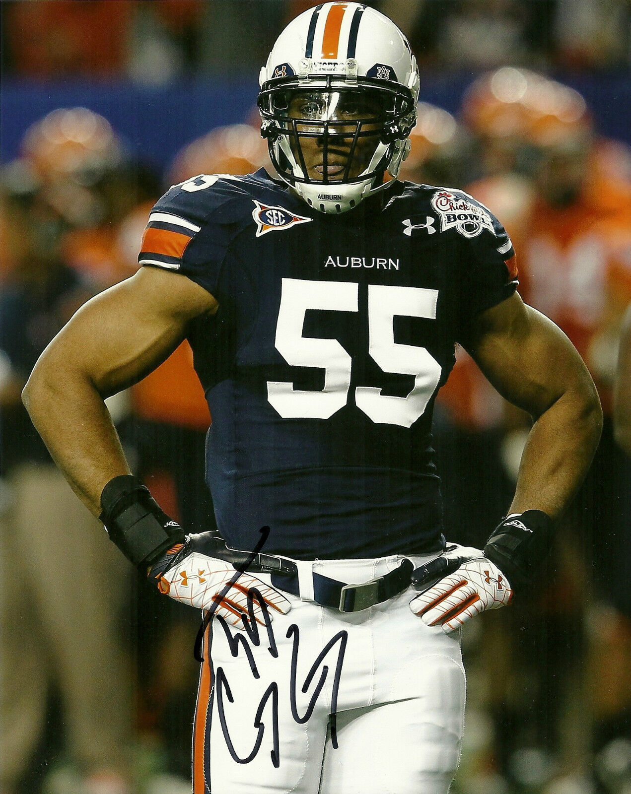 SAN FRANCISCO 49ERS COREY LEMONIER HAND SIGNED AUBURN TIGERS 8X10 Photo Poster painting W/COA