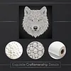 DIY Pearl Painting wolf for Home Wall Decor(25x25cm)