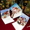 (US Only)6PCS DIY Diamond Art Greeting Cards Xmas Designs for Festivals and Celebrations