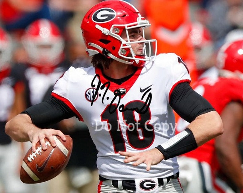 JT Daniels Signed Photo Poster painting 8X10 rp Auto Autographed Georgia Bulldogs Football