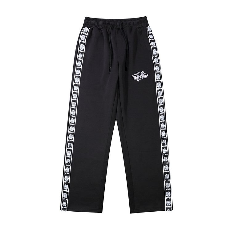 Casual Pants Men's plus Size Retro Sports Trousers Baggy Straight Trousers Trousers Men Pants