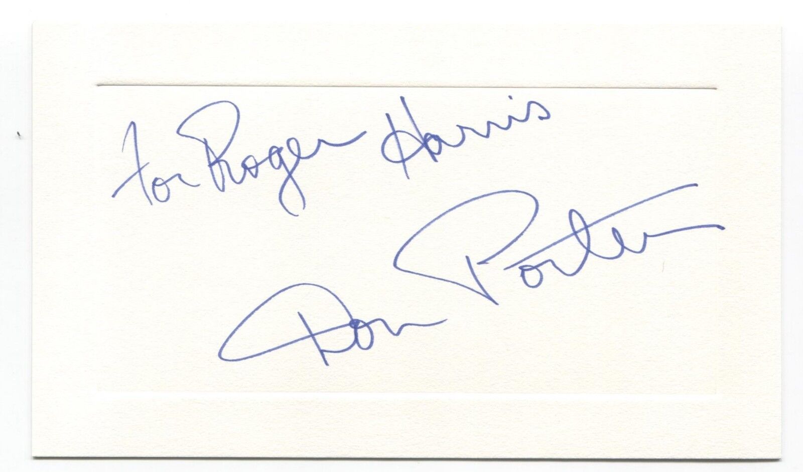 Don Porter Signed Card Autographed Signature Gidget