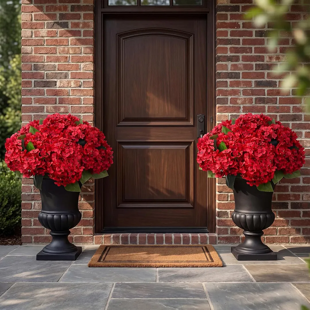 🔥Hot Sale 70% OFF🔥Artificial Outdoor Hydrangea Flowers - UV resistant. Waterproof. Windproof