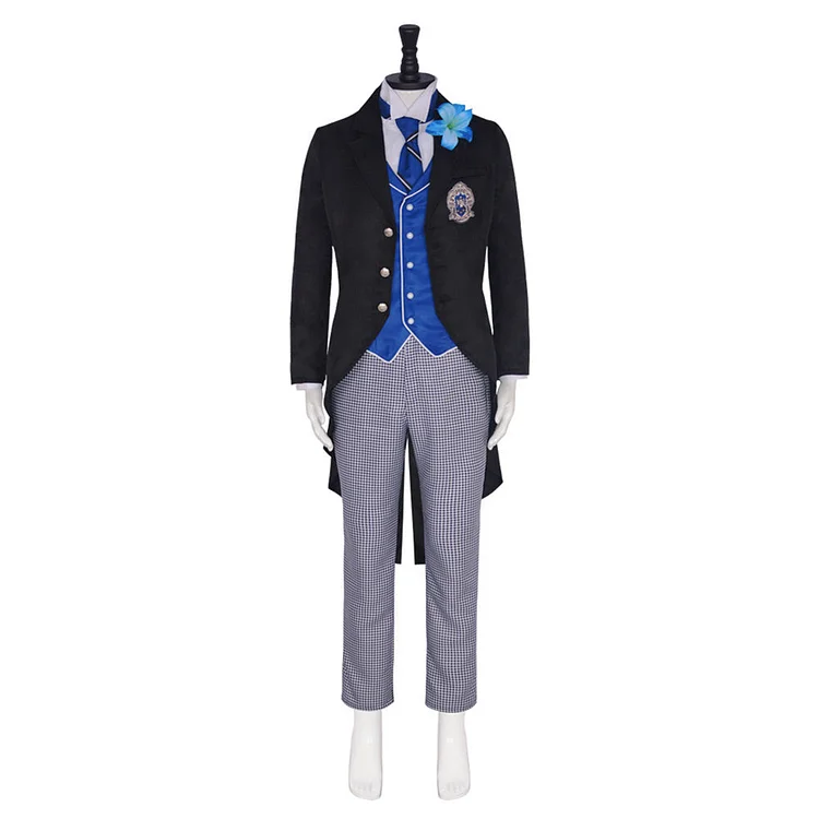 Black Butler Season 4: Public School Arc (2024) Lawrence Bluewer Uniform Outfits Cosplay Costume Halloween Carnival Suit