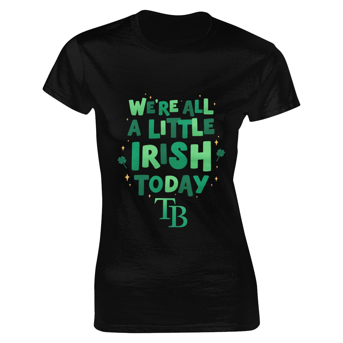 Tampa Bay Rays We're All A Little Irish Today Women's Short-Sleeve Cotton Tee