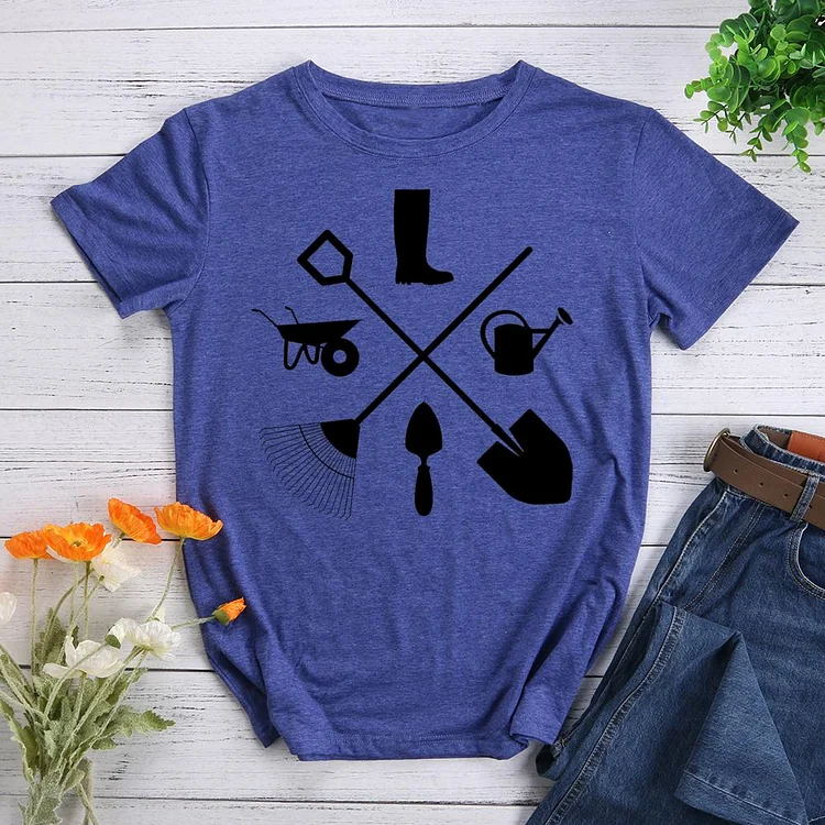 gardening Round Neck T-shirt