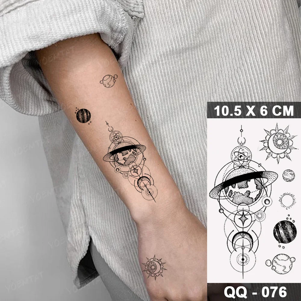 Sdrawing Plant Waterproof Temporary Tattoo Sticker Woman Girl Man Color Flower Flash Tatoo Ankle Body Art Transferable Fake Tatto