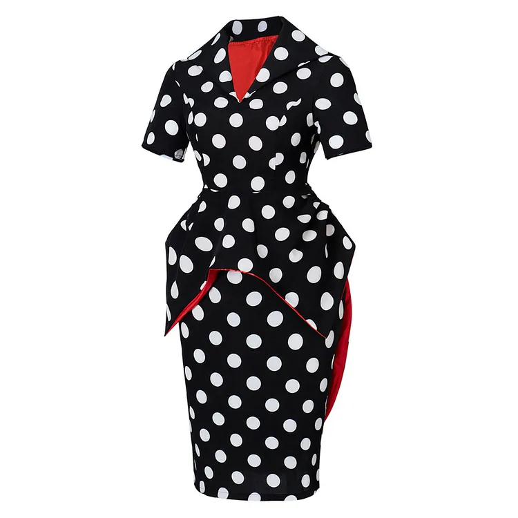 Horror Coraline The Beldam Women Black Polka Dots Dress Outfits Cosplay Costume Halloween Carnival Suit