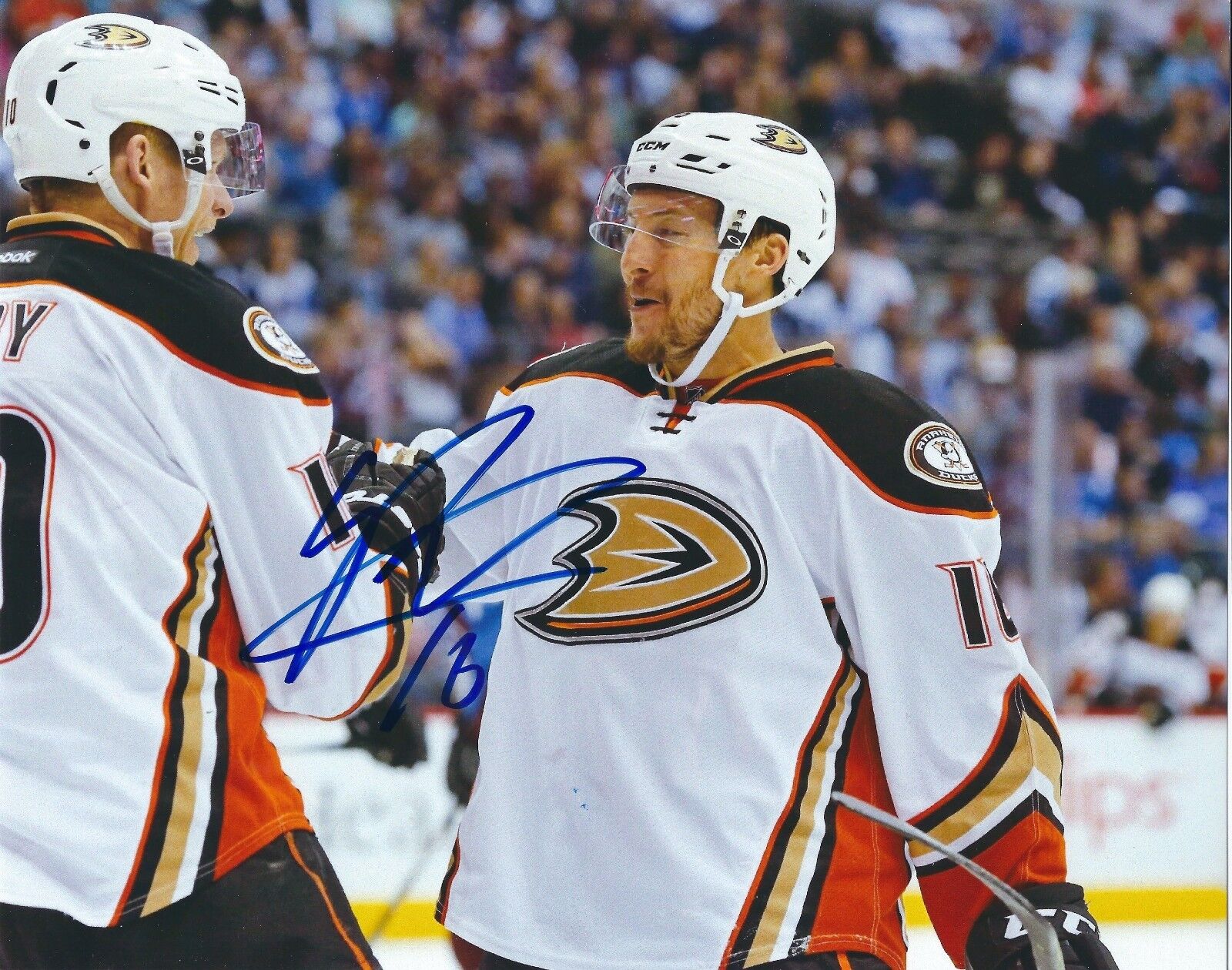 Autographed 8x10 RYAN GARBUTT Anaheim Ducks Photo Poster painting - w/COA