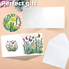 6Pcs Diamond Painting Flourishing Butterfly Greeting Card Set with Envelopes for Birthdays Thanksgiving & Special Occasion
