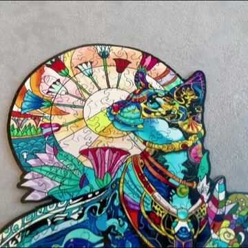 Leopard Cat Wooden Jigsaw Puzzle