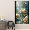 Lotus-11CT Stamped Cross Stitch 40*70cm/15.75*27.56in(Big Size)