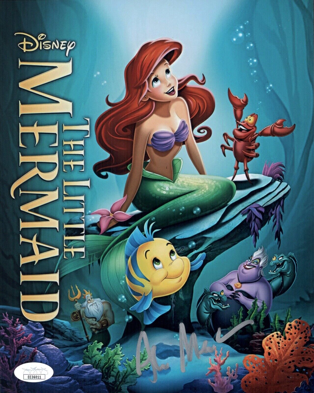 Legend ALAN MENKEN Signed LITTLE MERMAID 8x10 Photo Poster painting Disney Composer JSA COA