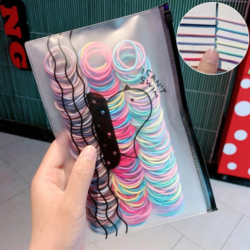 Hair Tie Rubber Band Female Small Hair Band Children’s Hair Rope Hair Rope Girl Baby Rubber Band Does Not Hurt Hair Elastic Good Simple