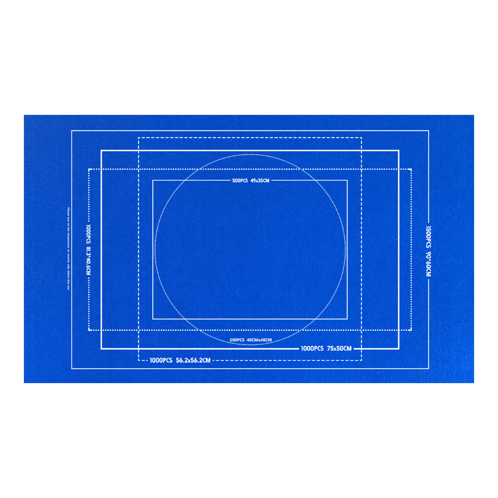 

Puzzle Storage Roll Felt Mat for up 1500 Pieces (Blue), 501 Original