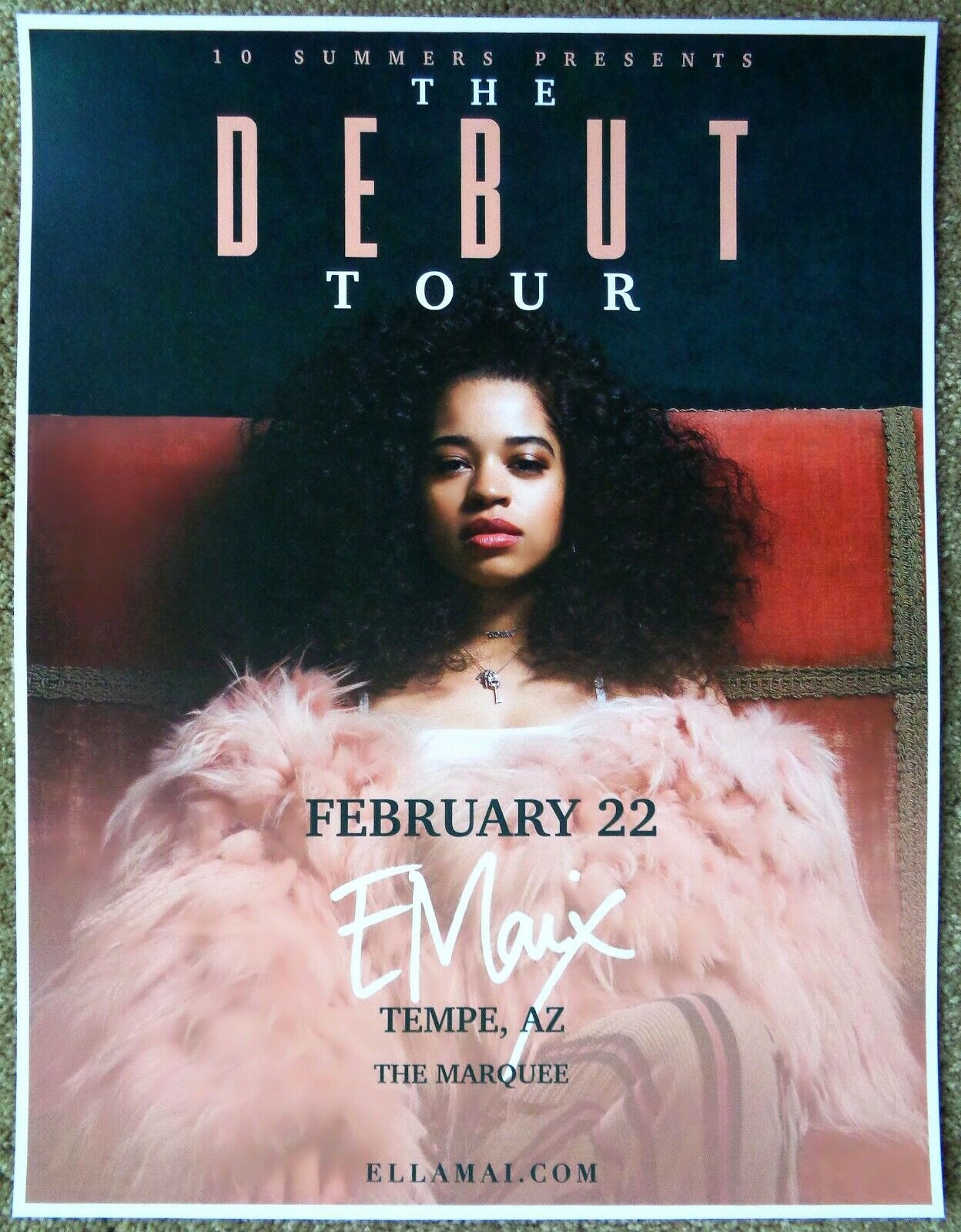 ELLA MAI 2019 Gig POSTER Tempe Arizona Concert