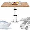 [US Local Warehouse] Pneumatic Table Leg Base Detachable 3-Level Adjustable Aluminum Alloy Table Base