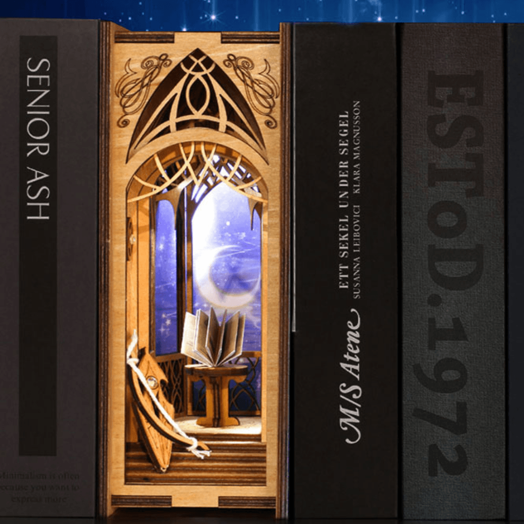 Secret Of Galaxy Book Nook 3D Wooden Puzzle