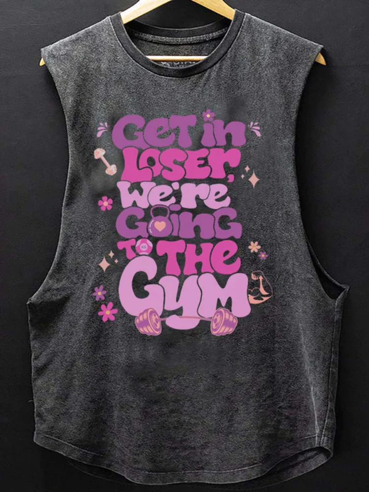 We're Going To The Gym Scoop Bottom Cotton Tank / Rvogue / Rvogue