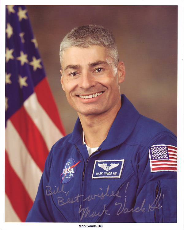 MARK VANDE HEI Autographed Signed NASA ASTRONAUT Photo Poster paintinggraph - To Bill