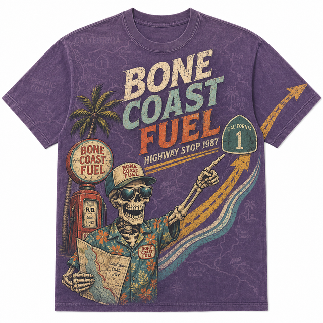 Surf Bone Coast Fuel Cotton T-Shirt