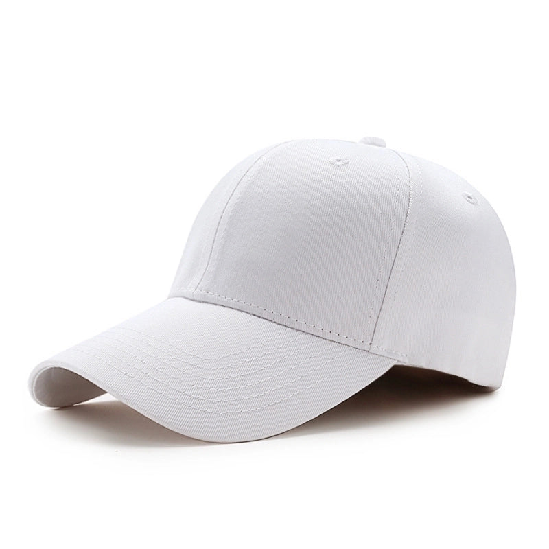 Unisex Minimalist Solid Color Curved Eaves Baseball Cap