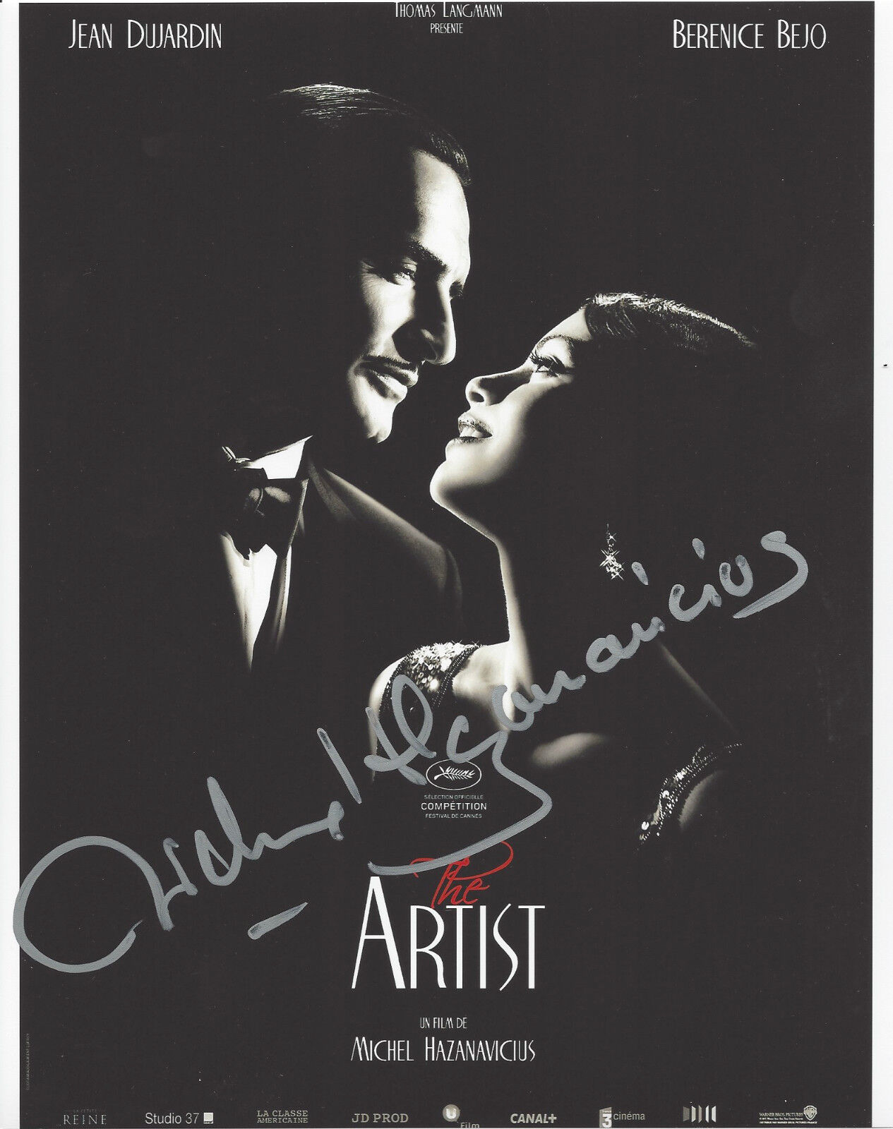 DIRECTOR MICHEL HAZANAVICIUS SIGNED AUTHENTIC THE ARTIST 8X10 Photo Poster painting E COA PROOF