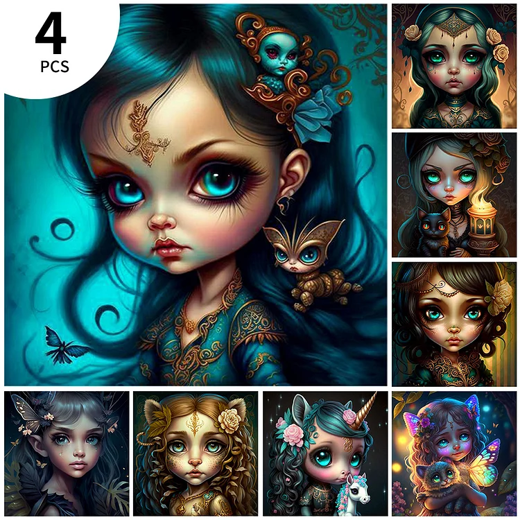 Elf Girl - Full Round Drill Diamond Painting - 30*30CM(Canvas)