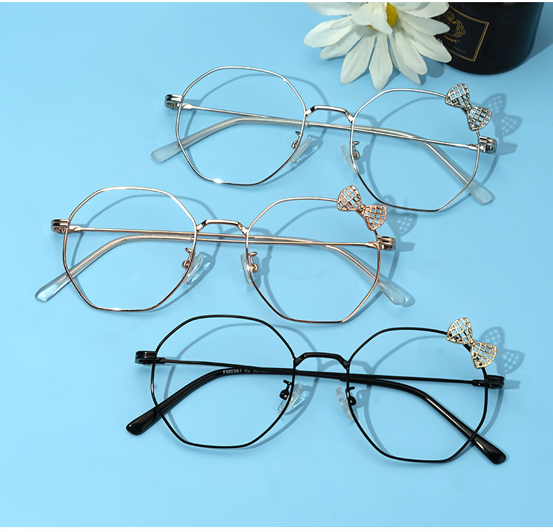 Kaitlyn Silber Geometrisch Brille