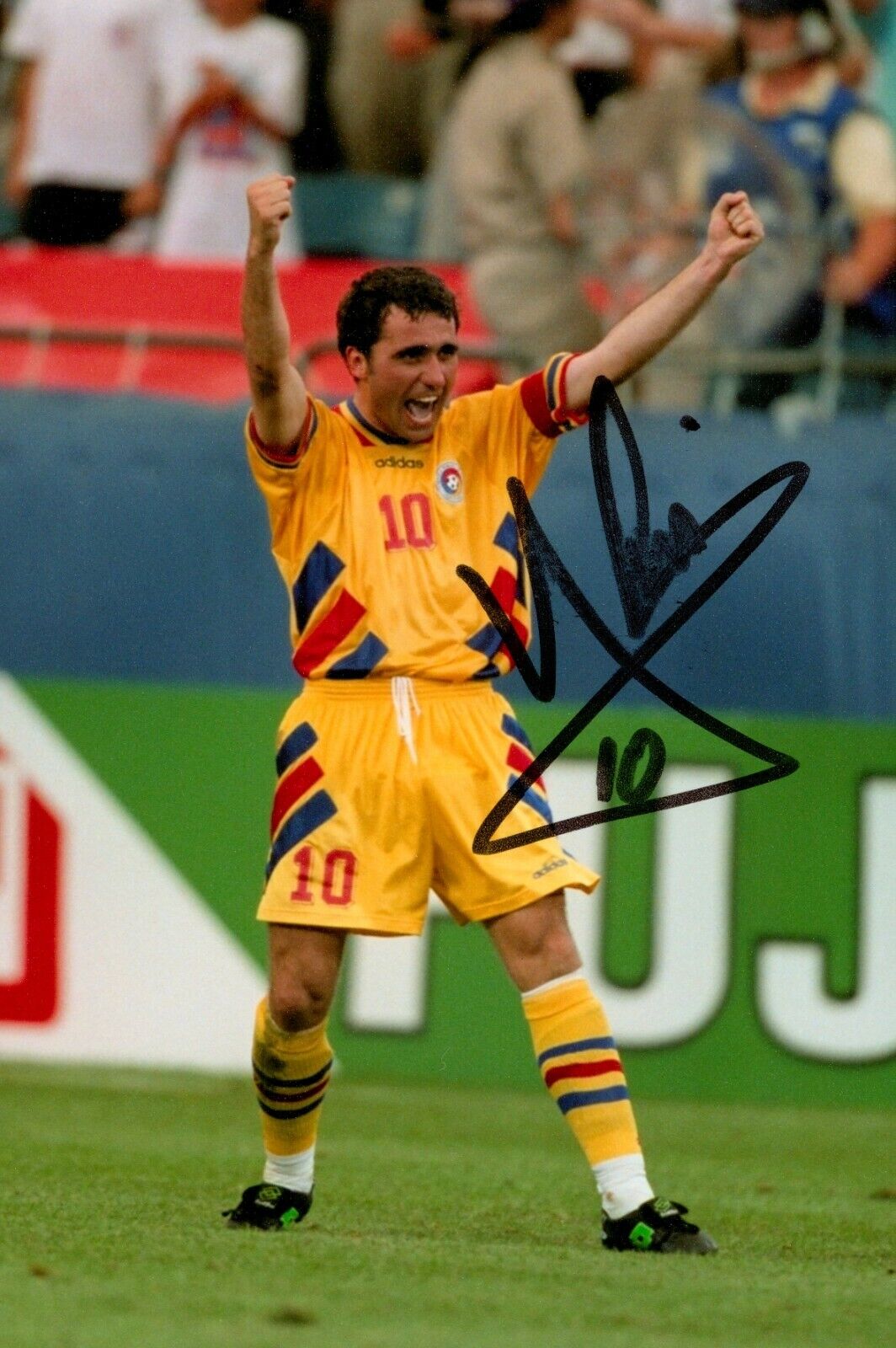 Gheorghe Hagi Signed 6x4 Photo Poster painting Romania Galatasaray Autograph Memorabilia + COA