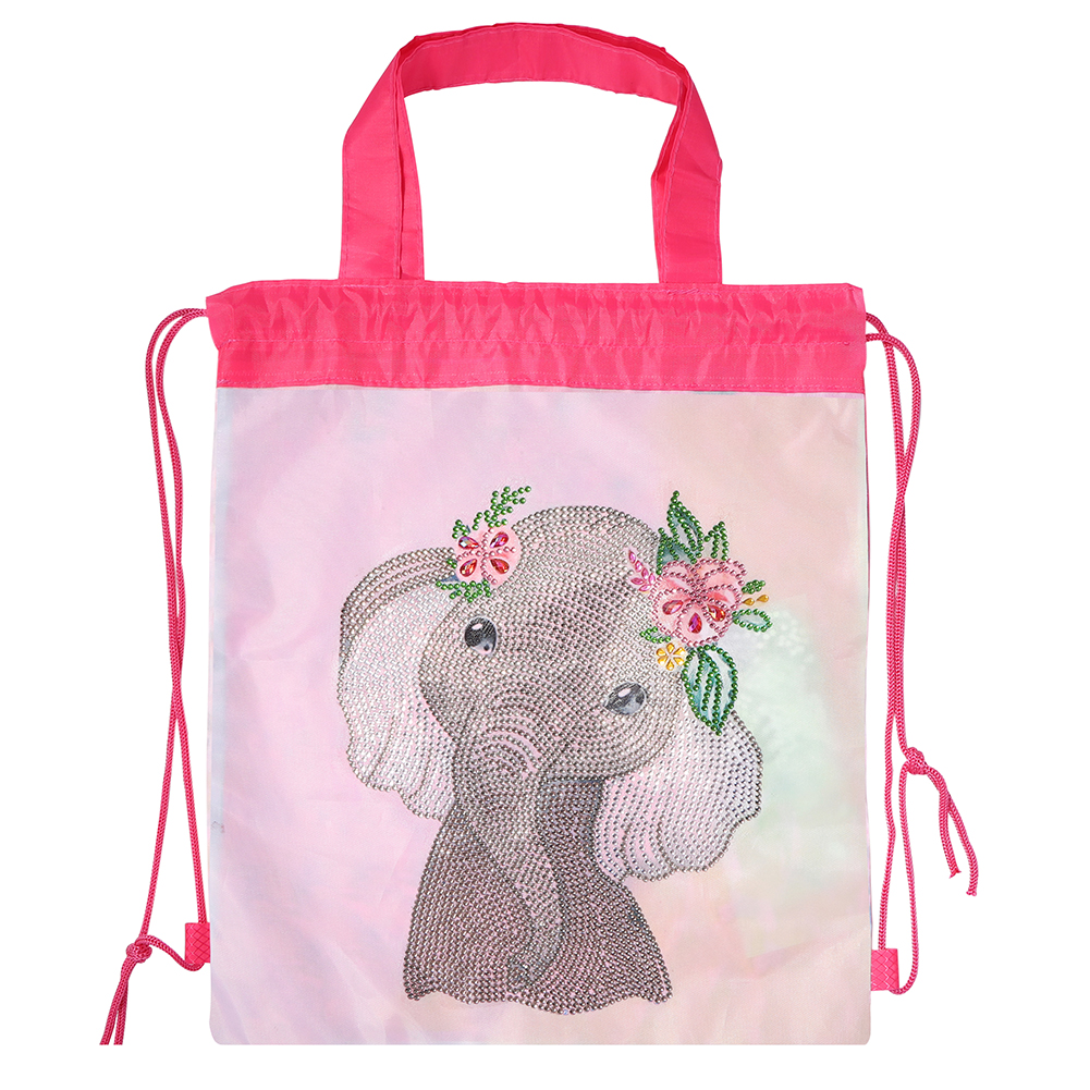 

Elephant - 5D DIY Craft Drawstring Backpack Bag, 501 Original