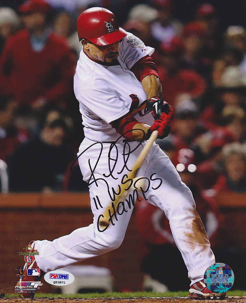 Rafael Furcal SIGNED 8x10 Photo Poster painting + 11 WS Champs Cardinals PSA/DNA AUTOGRAPHED