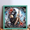 Skull-11CT Stamped Cross Stitch 40*40cm