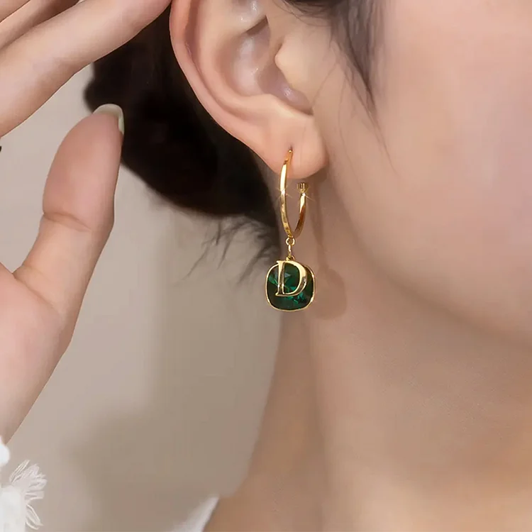 Emerald Zircon Dream Seeker Earrings