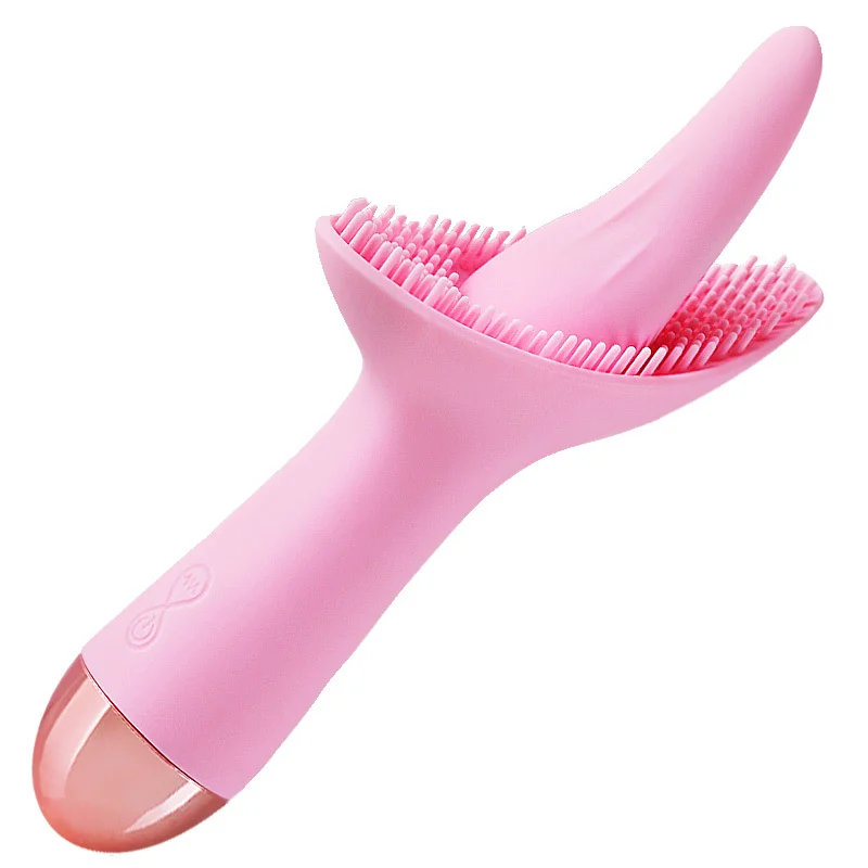 Tongue Sucking Vibrator Massage Stick Clitoral Stimulation Sex Toy For Adults - Rose Toy