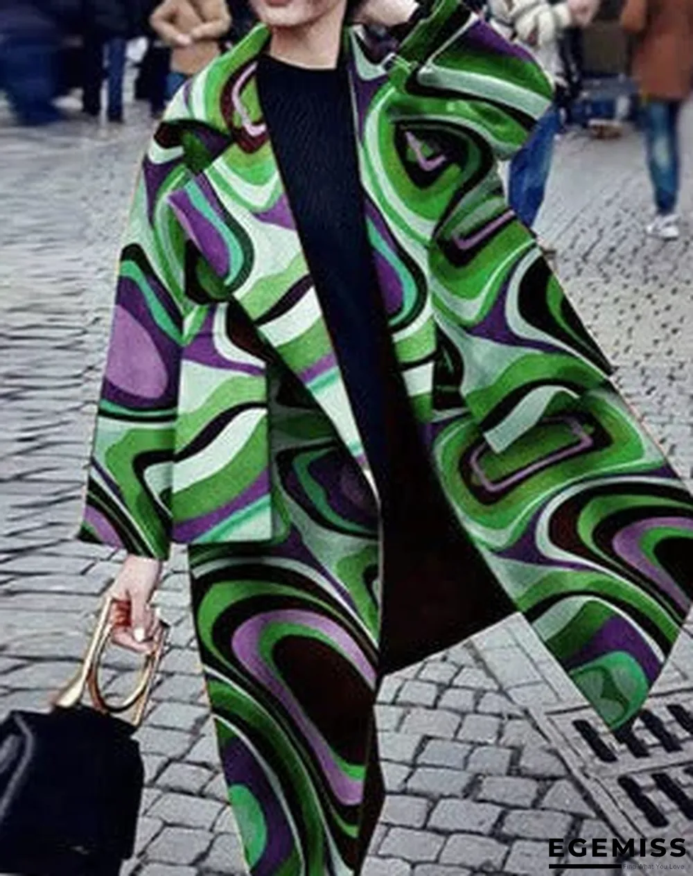 Autumn And Winter Women's Casual Long Pure Color Warm Wool Coat Windbreaker | EGEMISS