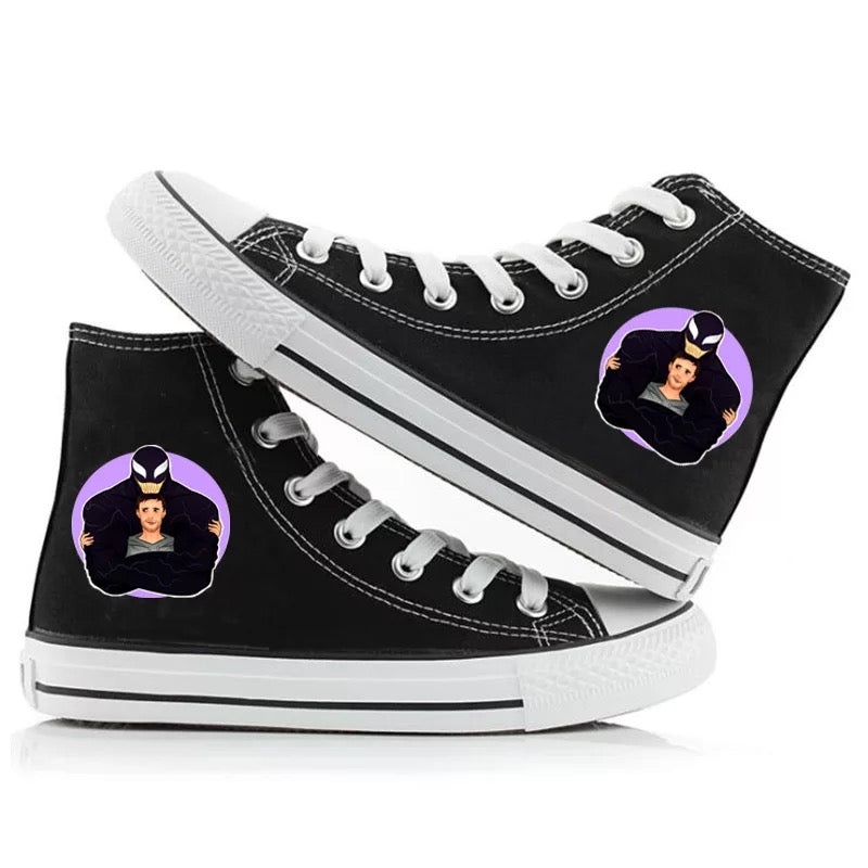 Mayoulove Venom Spider-Man #8 High Tops Casual Canvas Shoes Unisex Sneakers-Mayoulove