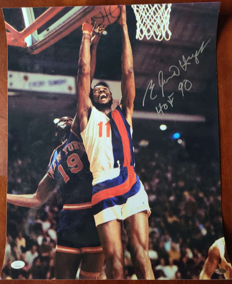 Elvin Hayes JSA Coa Autograph 16x20 Photo Poster painting Hand Signed