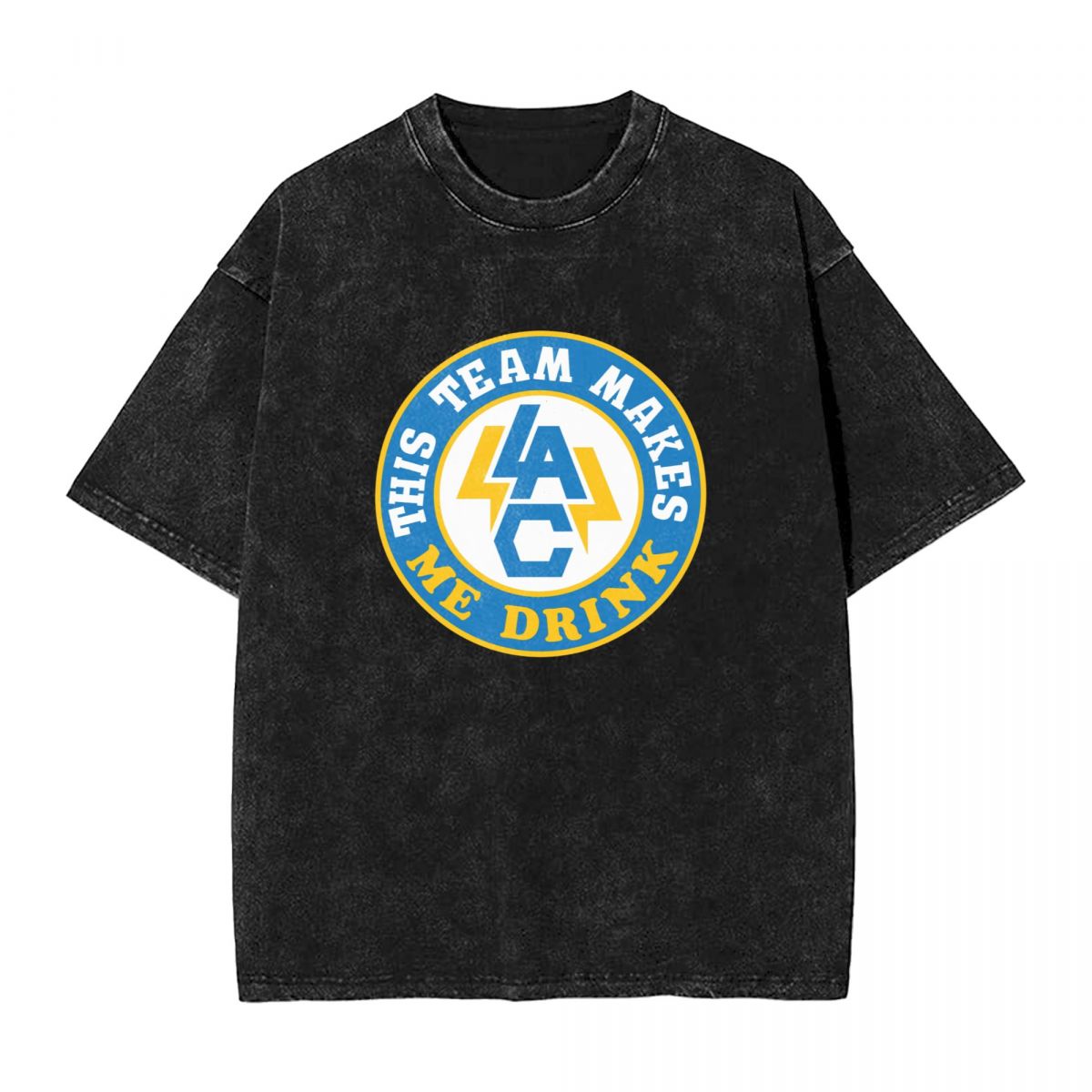 Los Angeles Chargers This Team Makes Me Drink Men's Vintage Oversized T-Shirts