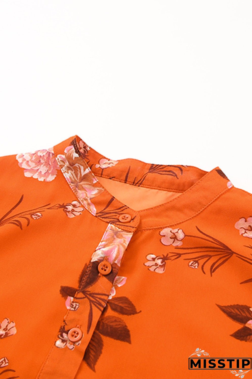 Vintage Floral Print Drawstring Flowy Dress